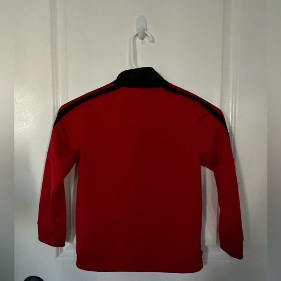 Adidas Red & Black Boy Track Jacket Size 6 - Picture 9 of 10